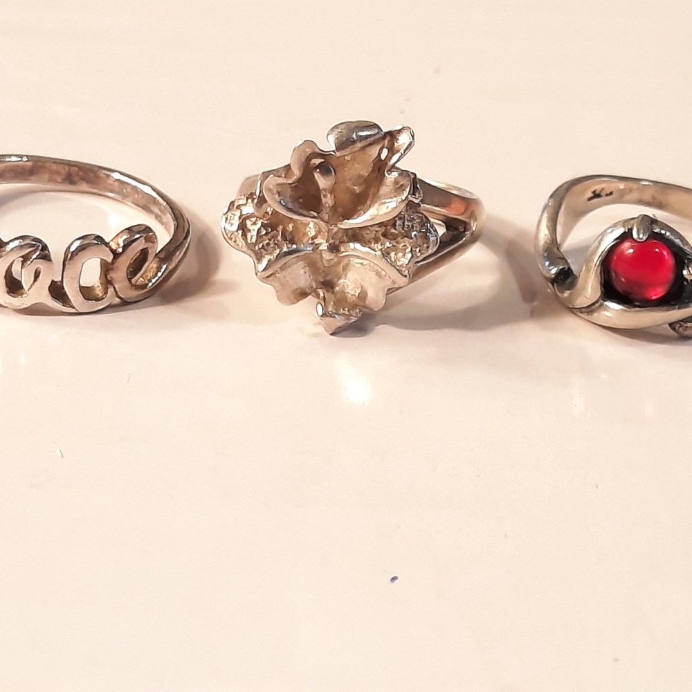 Sterling Silver Rings Set - Picture 3 of 7